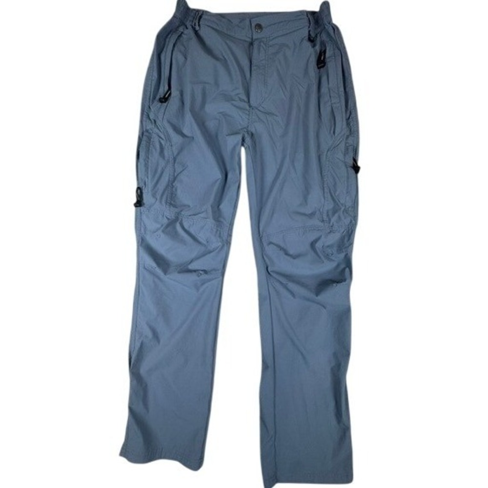 Outdoorsports Cargo Hiking Pants Mens L Blue Ripstop Lightweight Technical Trail